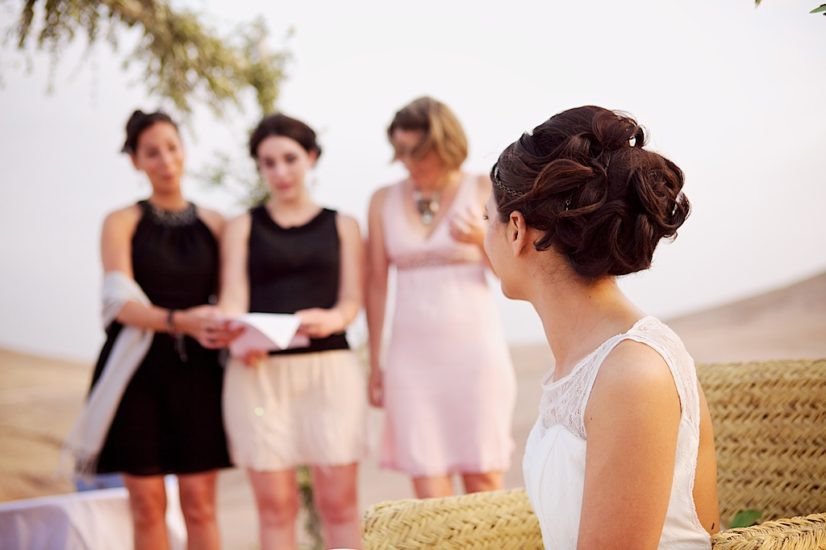 wedding in Marrakech La Pause ceremony ©lasdecoeur