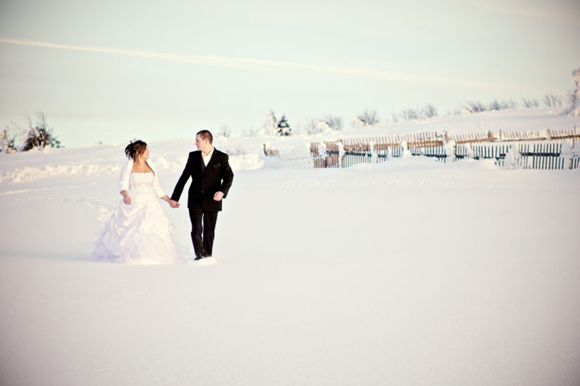 Photo De Maries Dans La Neige