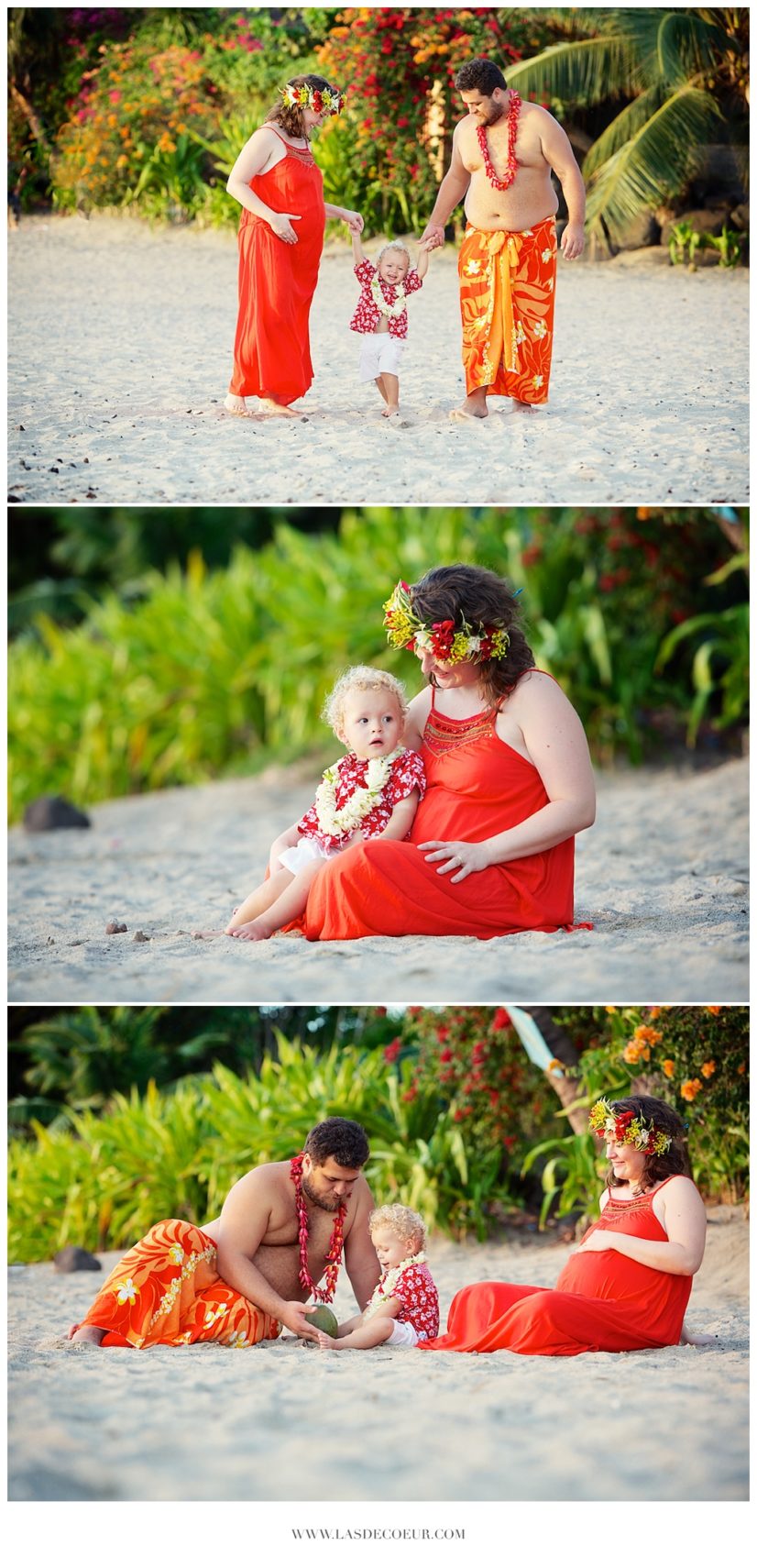photo grossesse à la plage Tahiti ©lasdecoeur 028