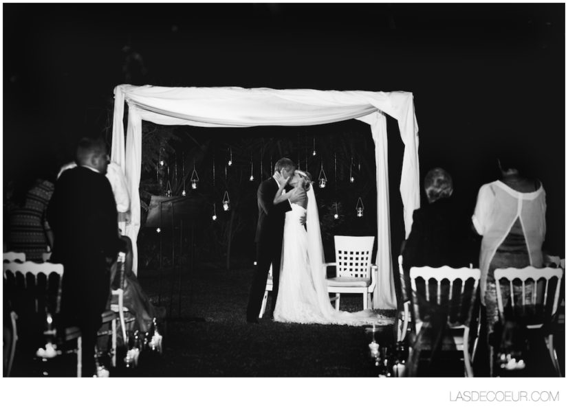 cérémonie de mariage marrakech noir et blanc 