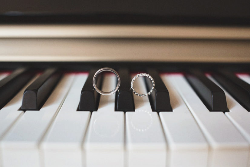 Photos De Mariage  Bagues Avec Piano