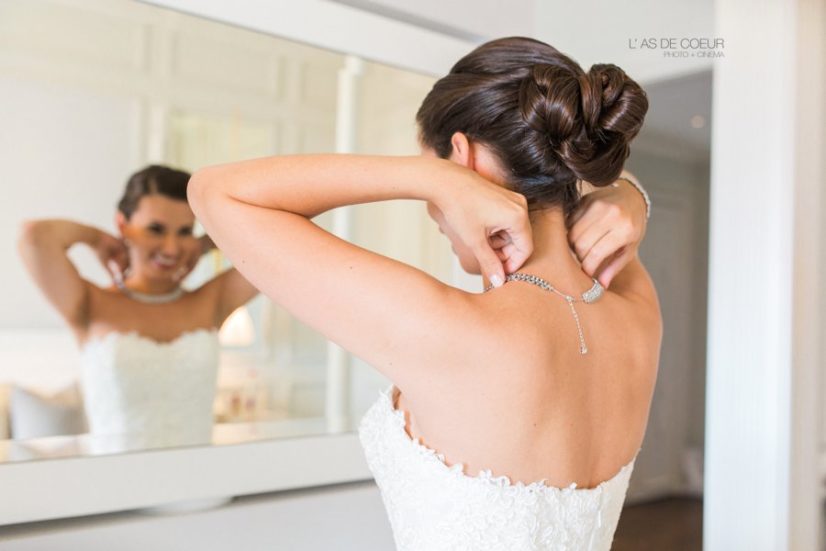 photographe mariage Montreux palace suisse preparatifs mariée