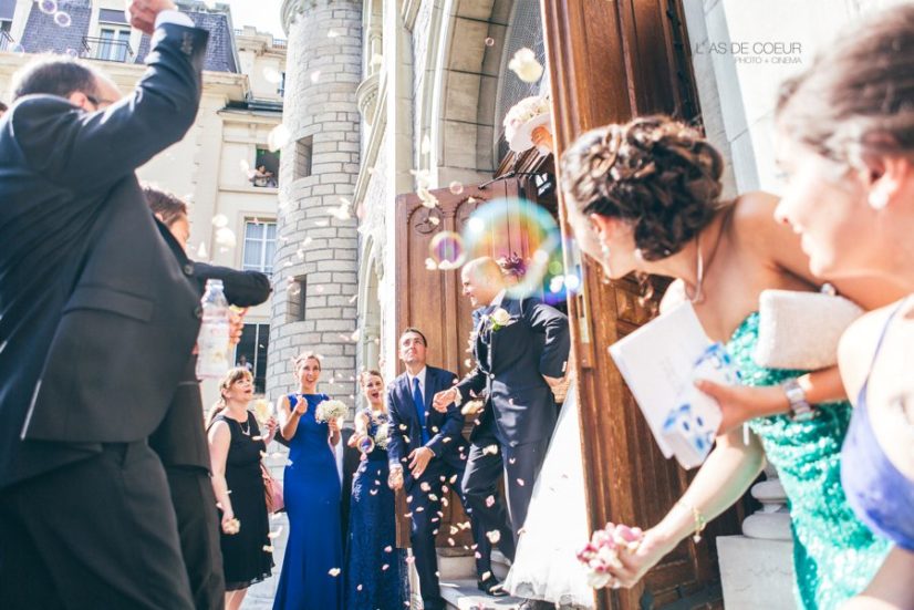 photographe mariage Montreux sortie eglise 