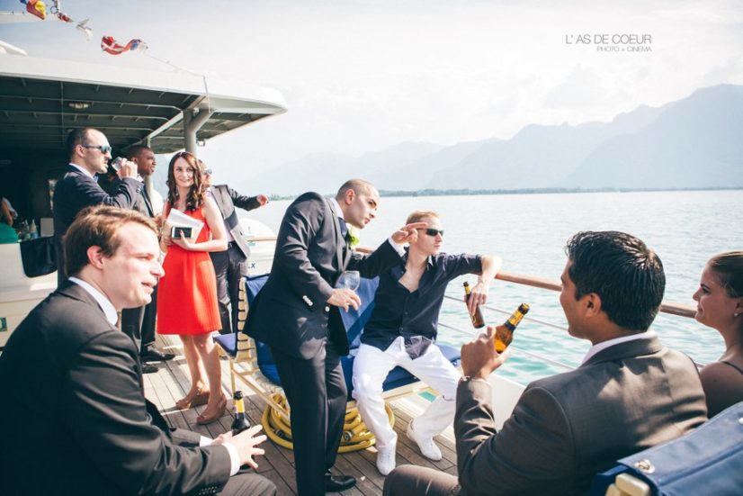 Photos mariage lac leman suisse