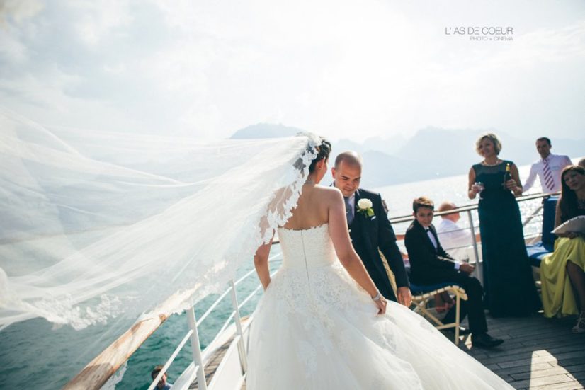 Photos mariage lac leman suisse