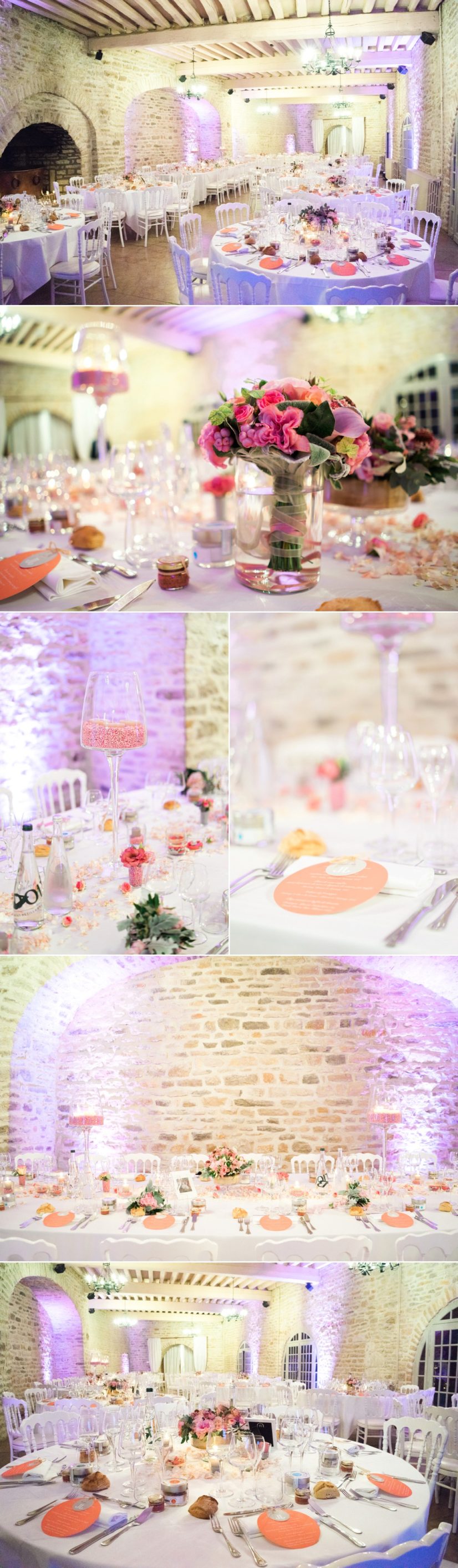 photographe mariage chateau de Santenay deco table