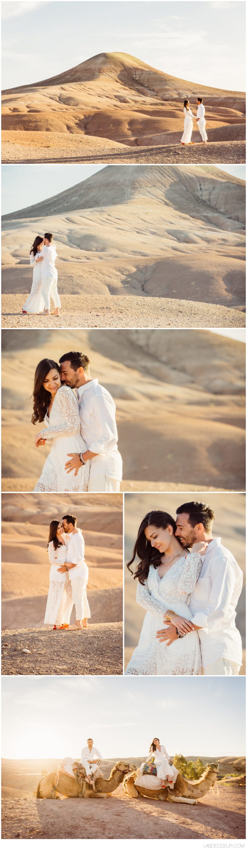 Photo de couple désert d'Agafay 