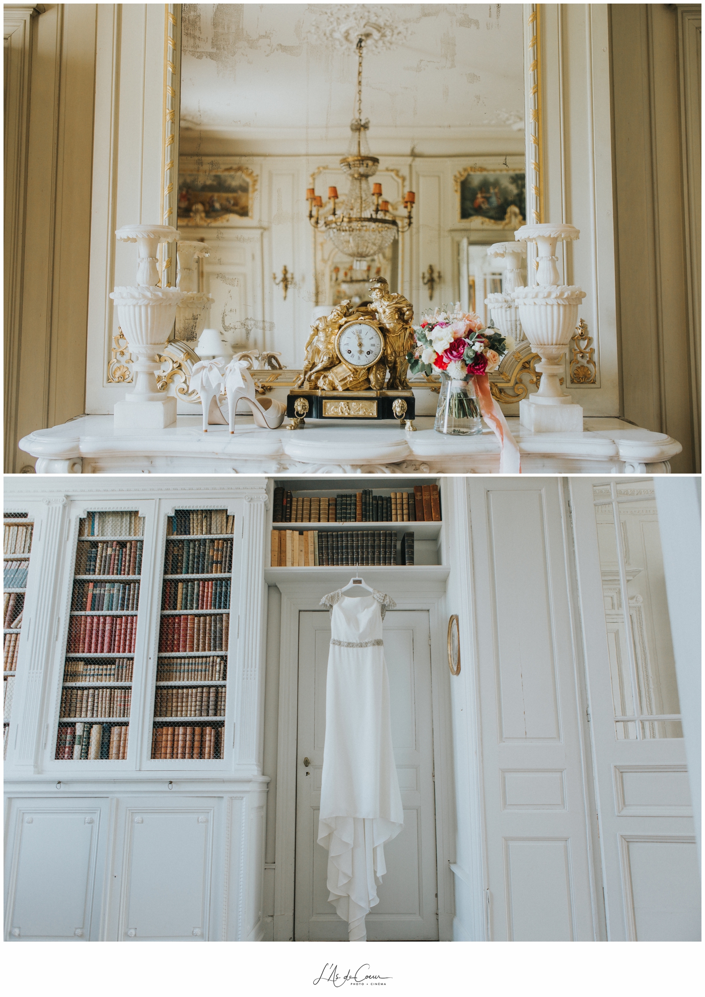 robe mariage Château de Varennes Bourgone ©lasdecoeur