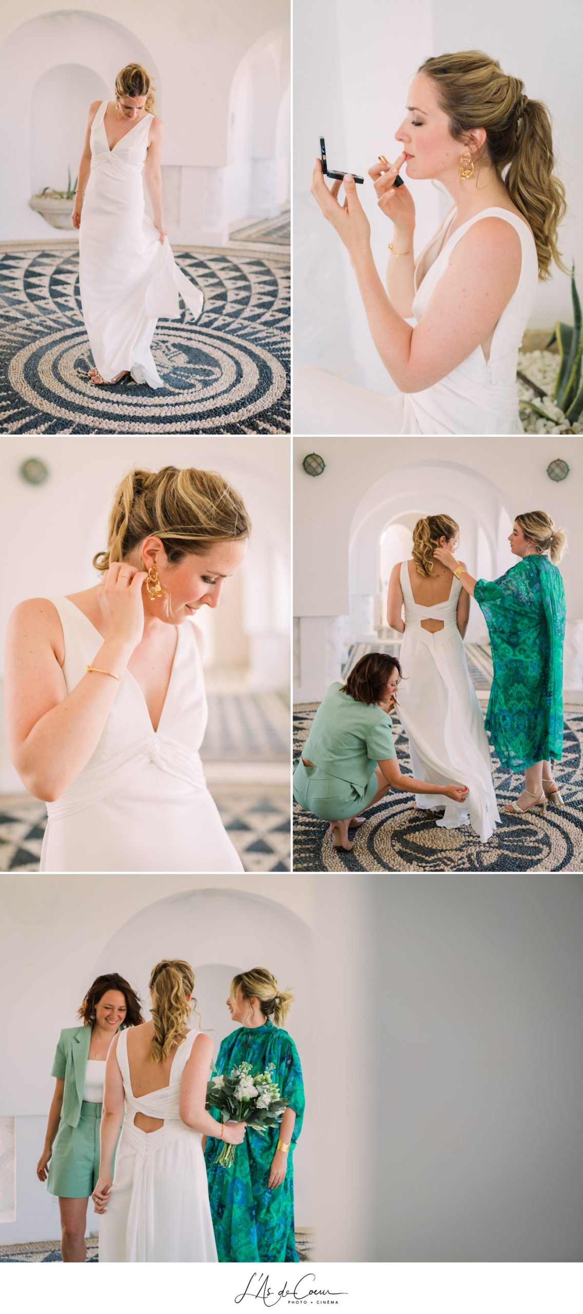 Photographe mariage grece wedding photographer greece préparatif mariée