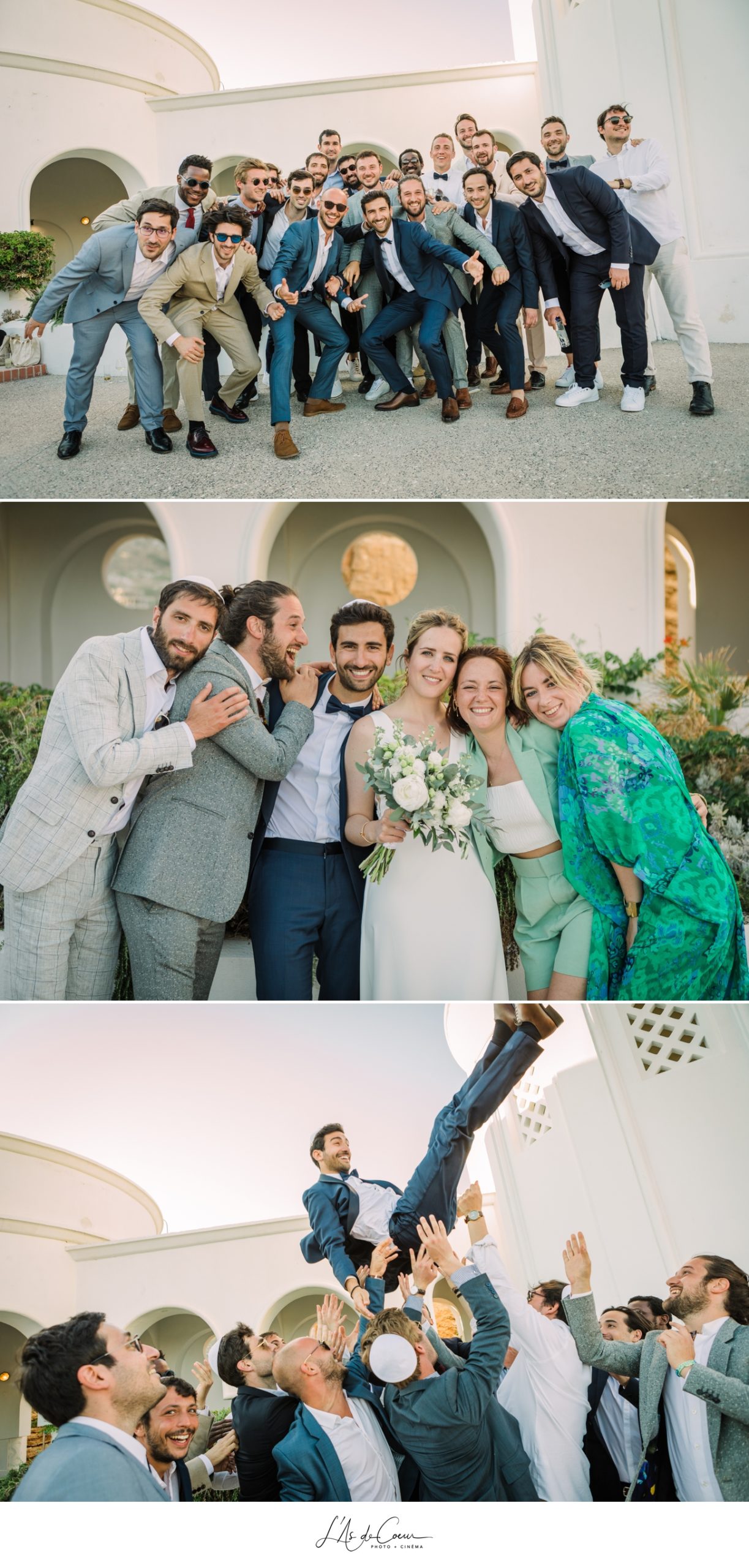 Photographe mariage santorin photo de famille