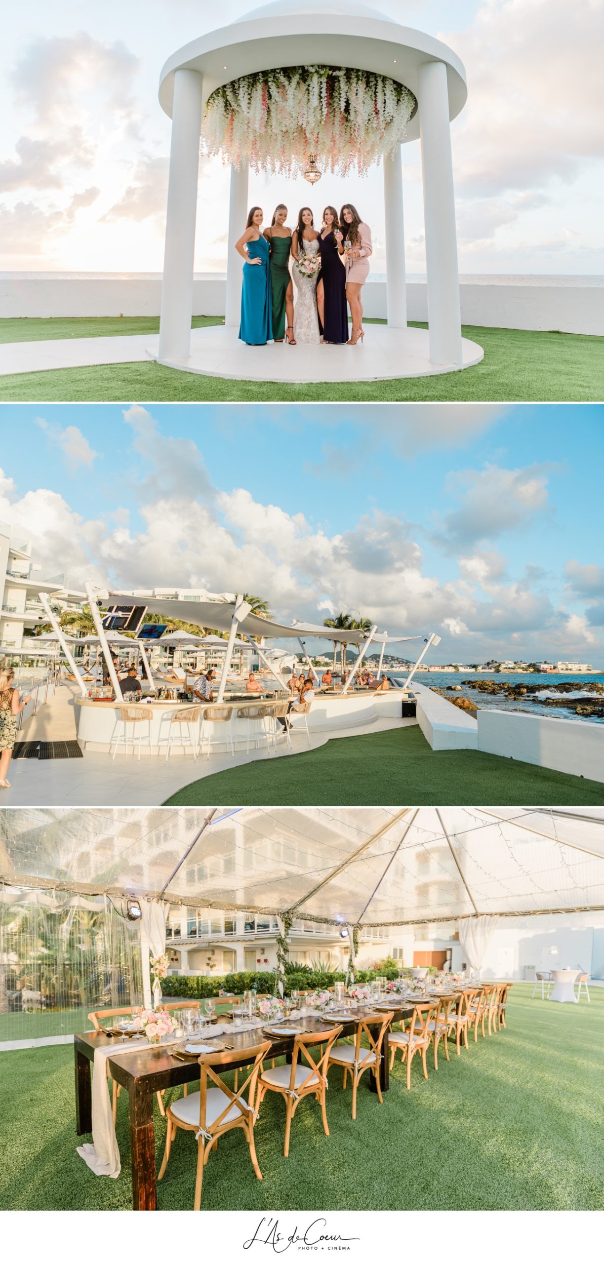 Caribbean wedding photographer decoration