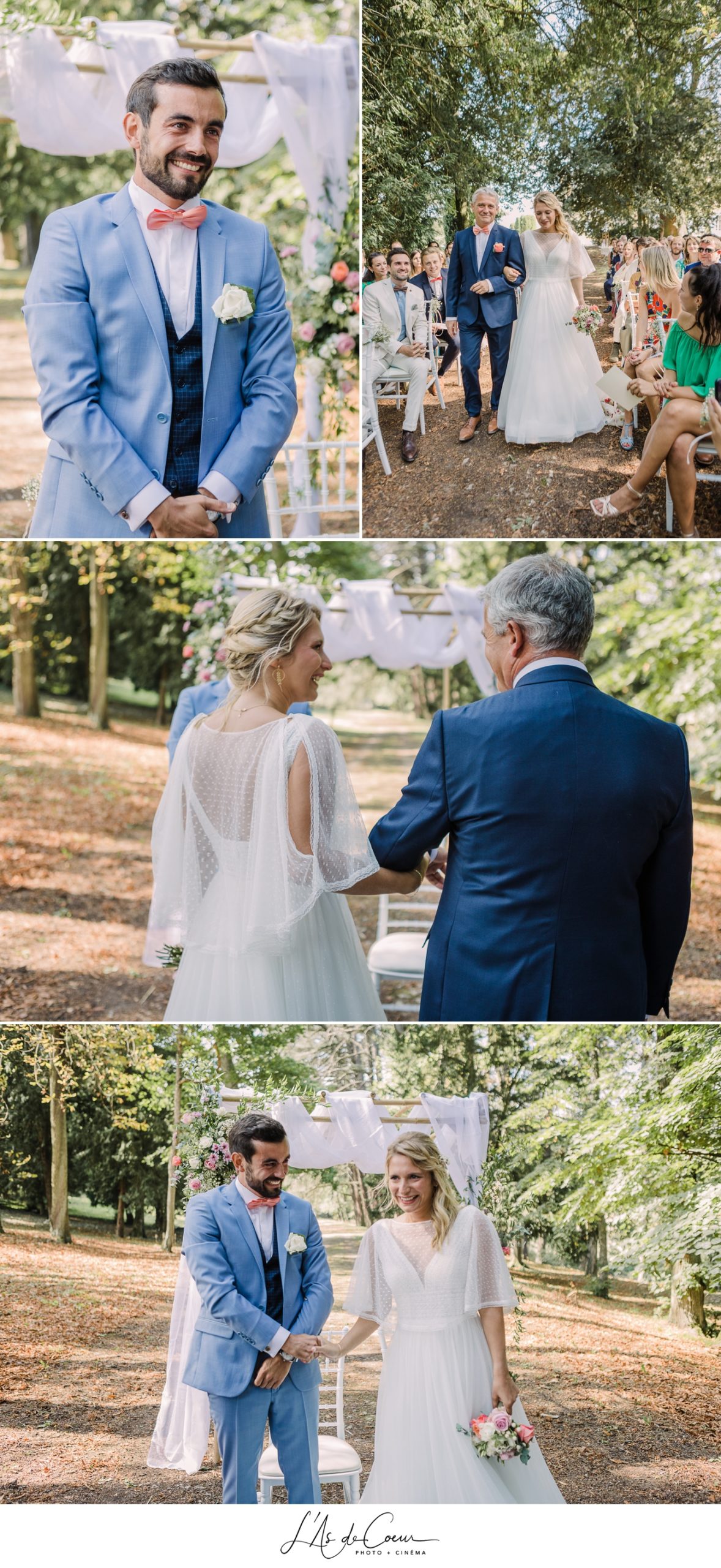Cérémonie en extérieur photographe mariage Beaujolais 
