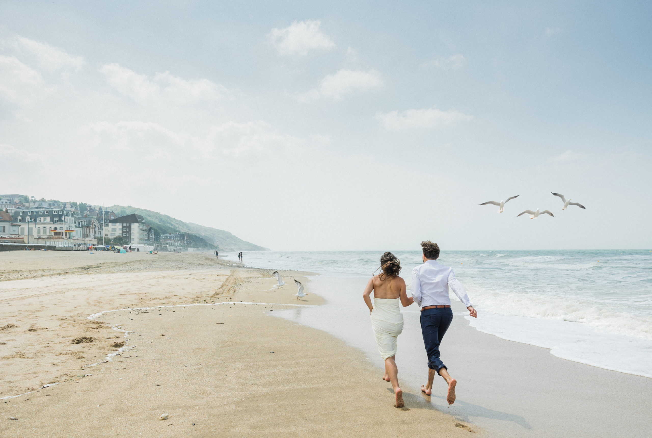 Photos mariage plage Deauville Normandie